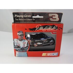 NASCAR Dale Earnhardt Sr 2001 Playing Cards - Two Sealed Decks In Collector Tin